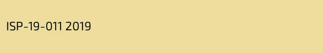 ISP-19-011 2019